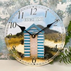 Darthome Limited Beach Hut Round Wall Clock 20cm -Darthome Limited IMG E0361 edited34
