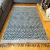 Darthome Limited Blue Geometric Living Room Rug 90x150cm