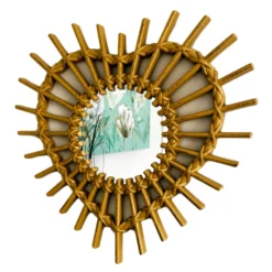 Darthome Limited Rattan Style Love Heart Wall Mirror -Darthome Limited IMG E0590copy