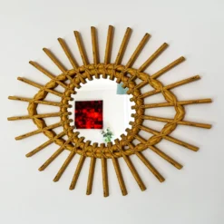 Darthome Limited Rattan Style Eye Wall Mirror