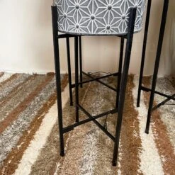 Darthome Limited Set Of 3 Embossed Daisy Chain Drum Planters -Darthome Limited IMG E0724