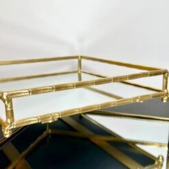 Darthome Limited Set Of 2 Square Gold Mirrored Trays -Darthome Limited IMG E0759