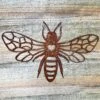 Darthome Limited Rusted Metal Honey Bee Sihouette Wall Art