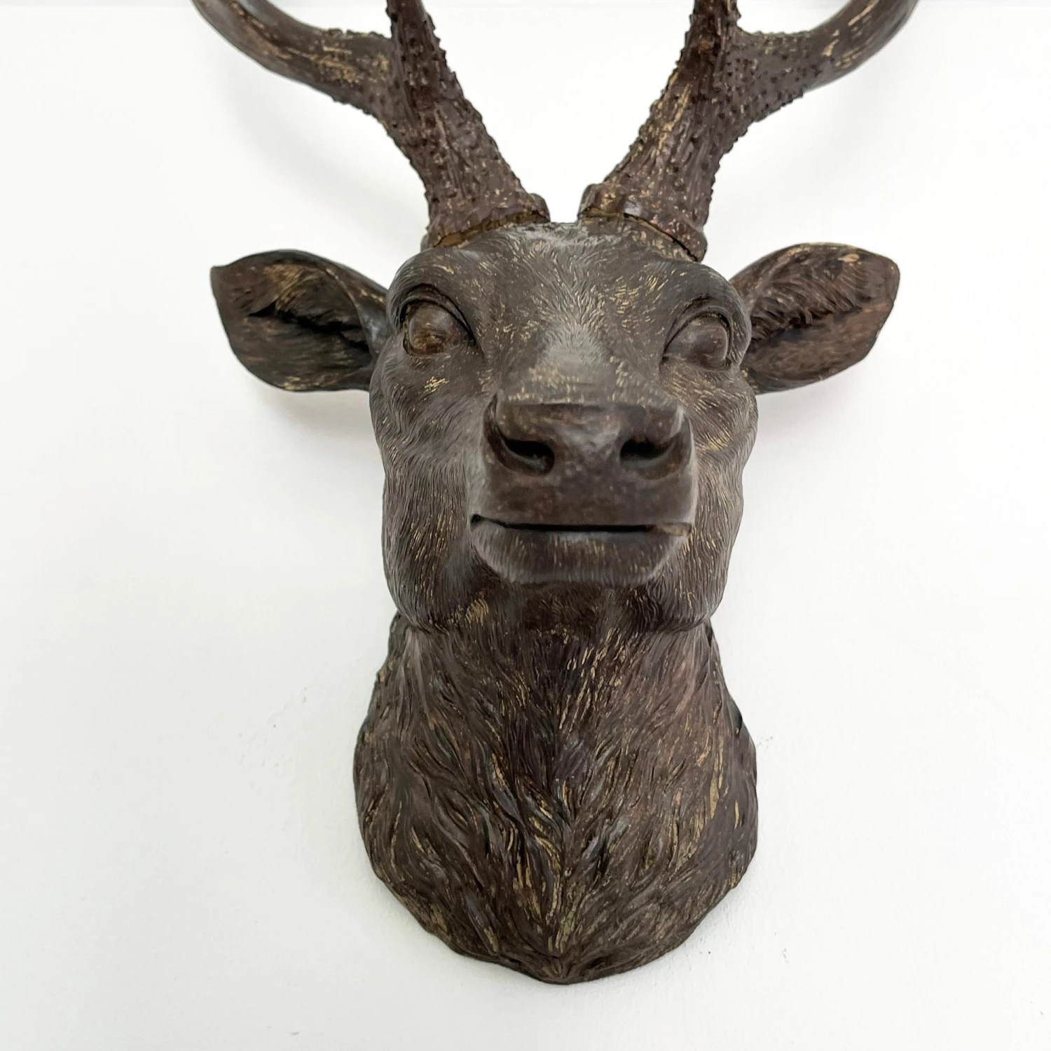Darthome Limited Faux Brown Stags Head Wall Bust 47cm 5 Darthome Limited Faux Brown Stags Head Wall Bust 47cm - Image 5