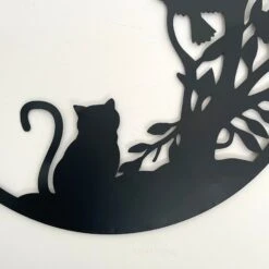 Darthome Limited Black Silhouette Cat In The Bushes Garden Wall Art -Darthome Limited IMG E0907 edited113