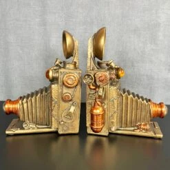 Darthome Limited Camera Steampunk Bookends Set
