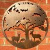 Darthome Limited Bronze Woodland Deer Family Garden Wall Art