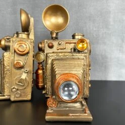 Darthome Limited Camera Steampunk Bookends Set -Darthome Limited IMG E0959