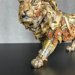 Darthome Limited Gold Steampunk Lion Ornament 32x20x10cm -Darthome Limited IMG E0996