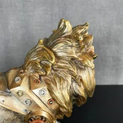 Darthome Limited Gold Steampunk Lion Ornament 32x20x10cm -Darthome Limited IMG E1001