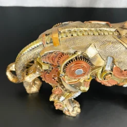 Darthome Limited Gold Steampunk Lion Ornament 32x20x10cm -Darthome Limited IMG E1002