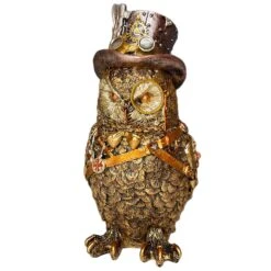 Darthome Limited Gold Cogsmith Owl Steampunk Ornament -Darthome Limited IMG E1018copy