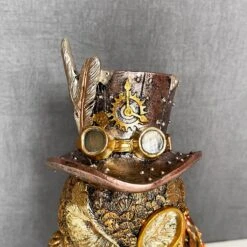 Darthome Limited Gold Cogsmith Owl Steampunk Ornament -Darthome Limited IMG E1020