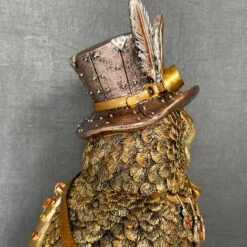 Darthome Limited Gold Cogsmith Owl Steampunk Ornament -Darthome Limited IMG E1023