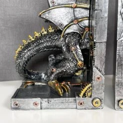 Darthome Limited Large Steampunk Dragon Bookends Set 19 Darthome Limited Large Steampunk Dragon Bookends Set -Darthome Limited IMG E1042