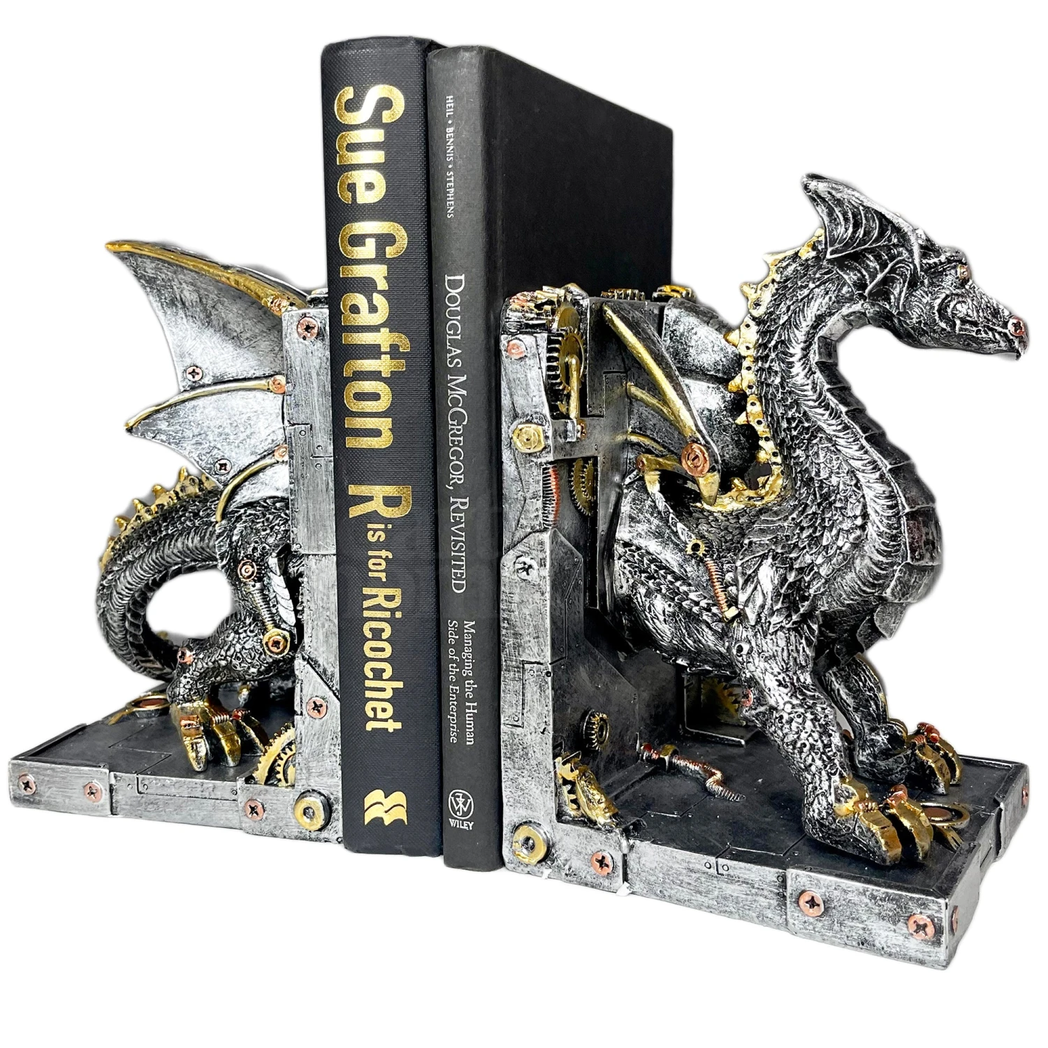 Darthome Limited Large Steampunk Dragon Bookends Set 11 Darthome Limited Large Steampunk Dragon Bookends Set - Image 11