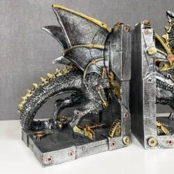Darthome Limited Large Steampunk Dragon Bookends Set 13 Darthome Limited Large Steampunk Dragon Bookends Set -Darthome Limited IMG E1047