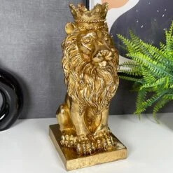 Darthome Limited Gold Royal Lion Statue 13x26x16cm