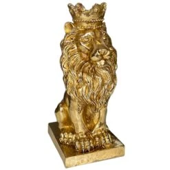 Darthome Limited Gold Royal Lion Statue 13x26x16cm -Darthome Limited IMG E1086copy