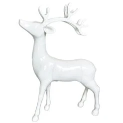 Darthome Limited Nordic Glossy White Stag Ornament 21x32cm 8 Darthome Limited Nordic Glossy White Stag Ornament 21x32cm -Darthome Limited IMG E1162copy