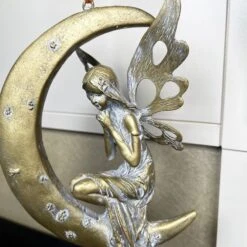 Darthome Limited Hanging Fairy On Crescent Moon Figurine 9 Darthome Limited Hanging Fairy On Crescent Moon Figurine -Darthome Limited IMG E1181