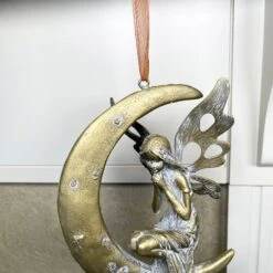 Darthome Limited Hanging Fairy On Crescent Moon Figurine 12 Darthome Limited Hanging Fairy On Crescent Moon Figurine -Darthome Limited IMG E1184