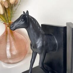 Darthome Limited Large Black Horse Bookends Set -Darthome Limited IMG E1194