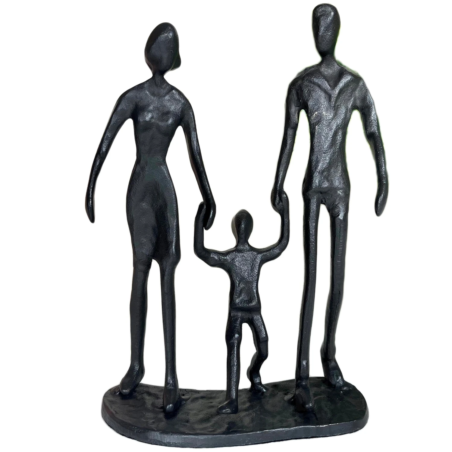 Darthome Limited Cast Iron Walking Family Of 3 Figurine 2 Darthome Limited Cast Iron Walking Family Of 3 Figurine - Image 2