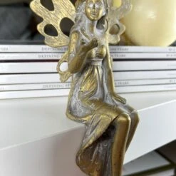 Darthome Limited Gold Shelf Sitting Fairy Ornament -Darthome Limited IMG E1241