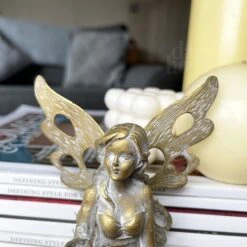 Darthome Limited Gold Shelf Sitting Fairy Ornament -Darthome Limited IMG E1244
