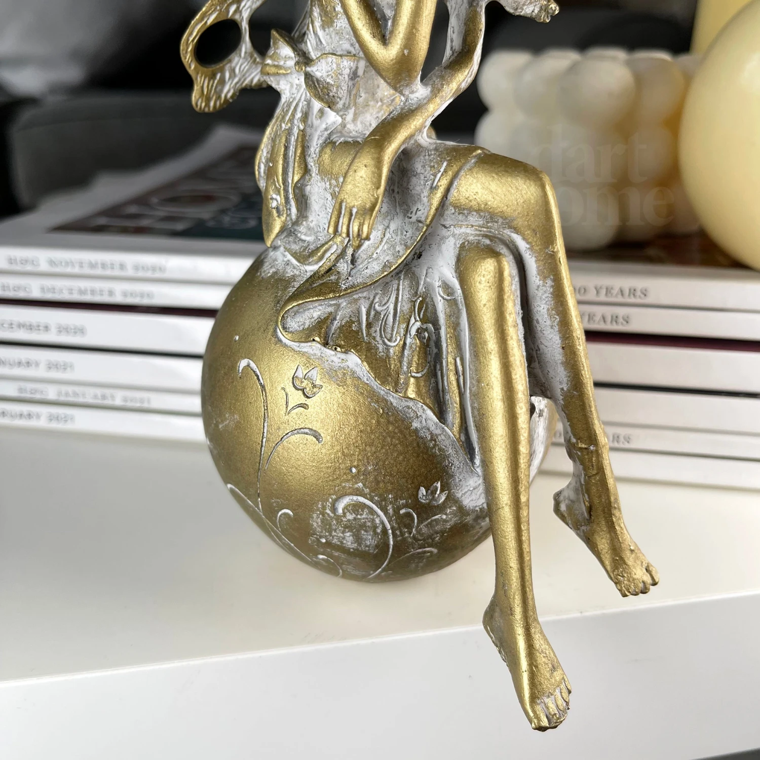 Darthome Limited Gold Fairy On Ball Ornament 5 Darthome Limited Gold Fairy On Ball Ornament - Image 5