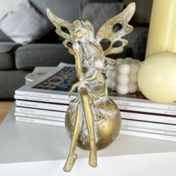 Darthome Limited Gold Fairy On Ball Ornament 12 Darthome Limited Gold Fairy On Ball Ornament -Darthome Limited IMG E1262