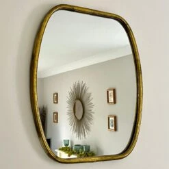Darthome Limited Industrial Gold Barrel Wall Mirror Large