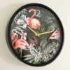 Darthome Limited Round Tropical Flamingo Wall Clock