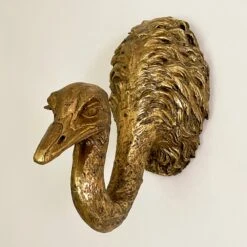 Darthome Limited Gold Ostrich Wall Decoration