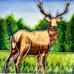 Darthome Limited Highland Stag Ceramic Tile Wall Art 8x8" -Darthome Limited IMG E1393