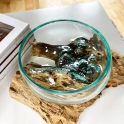 Darthome Limited Molten 12cm Fruit Bowl On Teak Root Stand 9 Darthome Limited Molten 12cm Fruit Bowl On Teak Root Stand -Darthome Limited IMG E1401