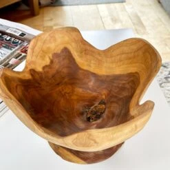 Darthome Limited Teak Wood Buttercup Bowl -Darthome Limited IMG E1488