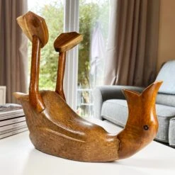 Darthome Limited Rustic Drunken Duck Wine Bottle Holder -Darthome Limited IMG E1500