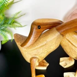 Darthome Limited Rustic Wood Hugging Ducks Ornament -Darthome Limited IMG E1511
