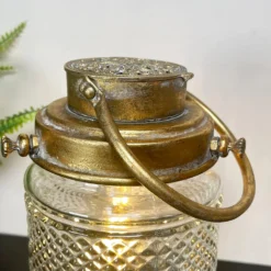 Darthome Limited Battery Powered Glass Gold LED Glass Light -Darthome Limited IMG E1534