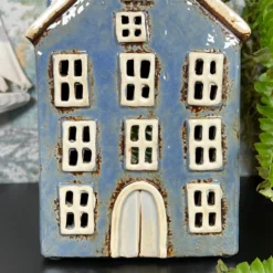 Darthome Limited Ceramic Blue House Candle Holder -Darthome Limited IMG E1553 edited4