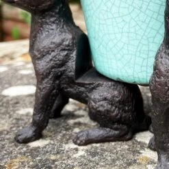 Darthome Limited Set Of 3 Black Dog Plant Pot Feet -Darthome Limited IMG E1610copy3