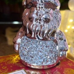 Darthome Limited Silver Sparkle Santa Claus Ornament -Darthome Limited IMG E1738