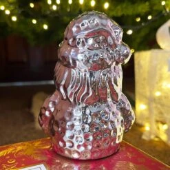 Darthome Limited Silver Sparkle Santa Claus Ornament -Darthome Limited IMG E1739