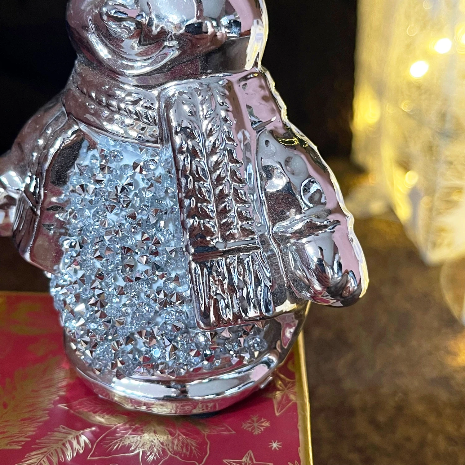 Darthome Limited Silver Sparkle Snowman Ornament 3 Darthome Limited Silver Sparkle Snowman Ornament - Image 3