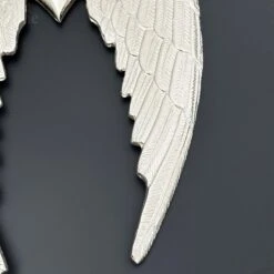 Darthome Limited Silver Angel Wings With Heart Deco -Darthome Limited IMG E1788