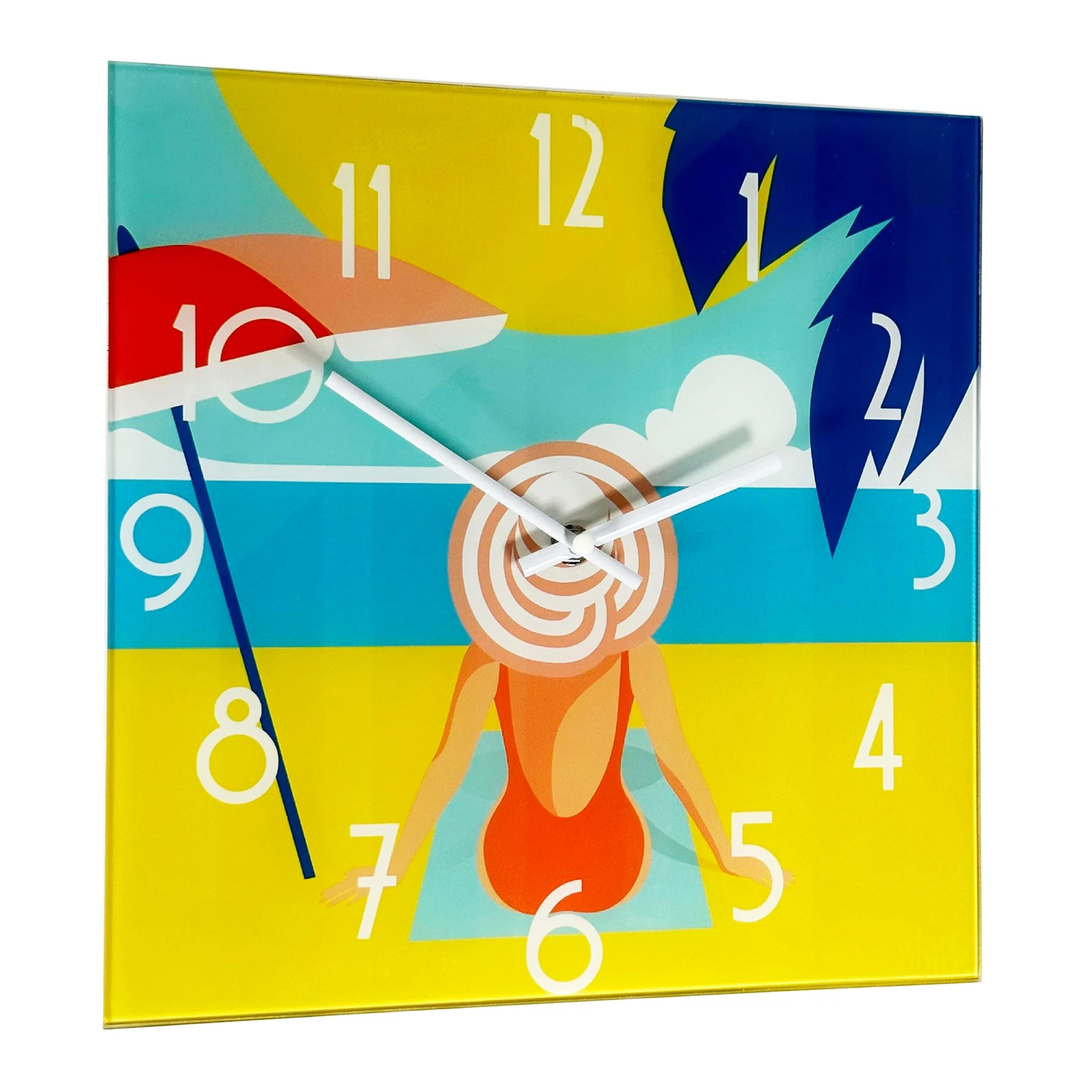 Darthome Limited South Beach Lounging Glass Wall Clock 8 Darthome Limited South Beach Lounging Glass Wall Clock - Image 8