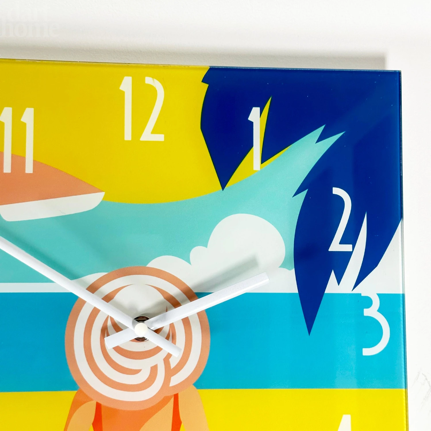 Darthome Limited South Beach Lounging Glass Wall Clock 3 Darthome Limited South Beach Lounging Glass Wall Clock - Image 3