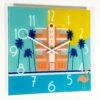 Darthome Limited South Beach Hotel Glass Wall Clock